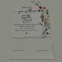 Boho Floral Photo Guestbook Sign, 6 x 8 Inch White Arch Acrylic Wedding Sign with Holder, Wedding Sign for Ceremony and Reception, Wedding Decoration, Wedding Supplies - BX06
