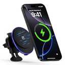 Wireless Car Mount Charger Magnetic Charger for Samsung Galaxy S25 Ultra S24 Plus S23 FE S22 S21 S20 S10/15W Fast Air Vent Auto Phone Magsafe Wireless Car Charge for iPhone 17 16 Pro Max 15 14 13 12