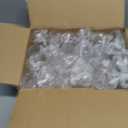 Bestluck 24 Pack 9 oz Stemless Plastic Champagne Flutes, Clear Disposable Champagne Toasting Glasses, Shatterproof and BPA-Free Drinkware for Party & Graduation & Wedding
