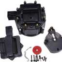 Black HEI Large Distributor Cap Rotor Kit Compatible for SBC BBC 305 327 350 396 454