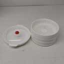 Microwave Vegetable Steamer, Microwave Steamer for Vegetables, Microwave Heating Bowl, Micro Cookware for Cooking (3 - Layer)