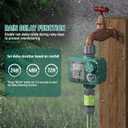 Sprinkler Timer: Programmable Hose Timer with Rain Delay/Manual/Automatic Watering System, Water Timers for Garden Hose, Digital Drip Irrigation for Yard Lawn Outdoor1 Outlet