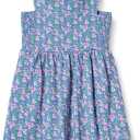 Amazon Essentials Girls and Toddlers' Cotton Strappy Midi Dress, Large