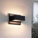 Modern Outdoor Wall Light Sconce LED Up Down Wall Mount Lights Modern Exterior Light Fixture Porch Front Door Garden Yard Patio Waterproof Aluminum Dark Grey 7.5W (1-PACK)