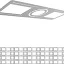 Elaruslux New Construction Mounting Plate with Round Hole - 4/6 Inch Flat Steel Rough in Wafer Light Bracket, LED Recessed Lighting Housing, 24 Pack
