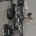 BoostArea LED 6 Light Track Lighting Kit, Black 6 Way Ceiling Spot Lighting, Flexibly Rotatable Light Head for Kitchen, Living Room, Bedroom, GU10 Bulb Not Included