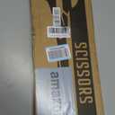 Giant Ribbon Cutting Ceremony Kit - Big 25 Inch Black Grand Opening Scissors and Red Satin Ribbon for Special Events Business Openings and Inaugurations