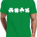 St Patricks Day Shirt Men Saint Patricks Day Shirts Funny Irish Tee Tops (X-Large, Green3)