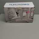 32-122inch Corner Shower Caddy Tension Pole All White, Rustproof Drill-Free Shower Shelves for Bathroom Bathtub Washbasin, Adjustable Shower Organizer with 4 Tier Patent Shelves & Towel Bars