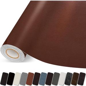 Leather Repair Patch, 35X79 Inch Self Adhesive Leather Repair Tape, Large Vinyl Patch Kit for Couches, Sofa, Furniture, Car Seats, Office Chairs, Cabinets, HandbagsBrown, 35X79 Inch