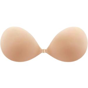 MITALOO Adhesive Bra Invisible Sticky Strapless Push up Backless Reusable Silicone Covering Nipple Bras, C Cup