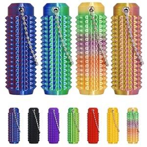 Little Ouchies Pain Fidget, Pain Stim Fidget for Stress Relief & Focus, Little ouchies, Mini Fidget Toys, 3D Printed with Hard Spiky Fidget Massage Keychain, Novelty Keychains (4PCS)