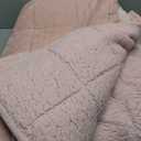 Cottonblue Weighted Blanket Queen Size 15lbs, Sherpa Weighted Blankets for Adults, Fuzzy Soft Flannel Bedding Blanket Throw, Cozy Plush Blanket for Sofa Bed, 60 x 80 inches, Blush Pink