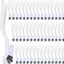 Rtteri 48 Pcs Kitchen Scrub Brush Bulk Plastic Sink Bathroom Cleaning Edge Corner Brush for Household Bottle Dish Tile Lines Window Track Crevice with Stiff Bristle
