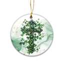 Saint Patrick's Day Ornament | Irish Celtic Cross Christmas Ornament, Irish Blessing Christmas, Celtic Cross Watercolor