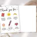 11 x Lovely Thank You Teacher Card, Great Teacher Appreciation Gifts Card from Students, Thank You for Helping Me Grow, End of Term Gift
