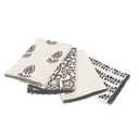 TARAN LIVING Kitchen Towels Dish Towels for Kitchen- Gray & Beige Tea Towels for Kitchen-Bar Towels for Kitchen-KitchenTowels and dishcloths-Printed Floral 18"x28" Pack of 4