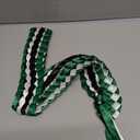 Graduation Lei,  Green & White, Black