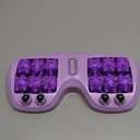 Foot Massager Roller for Plantar Fasciitis Relief, Dual Foot Acupressure Therapy for Pain Relief, Stress Relief and Improved Circulation, Portable Reflexology Tool for Home and Office Use, Purple