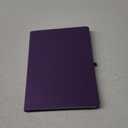 Eccolo Hardbound Writing Journal, Cool Jazz, 192 Pages of Cream Lined Paper with Elastic Band Closure, Lay Flat Design, Interior Gusset Pocket and Double Bookmarks (Eggplant, 7.25-x-9.6 Inches)