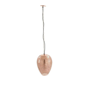 Deco 79 Metal Copper Pendant Light 11"W, 52"H