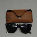 Ray-Ban RB2140 Original Wayfarer Square Sunglasses (54 mm, Black/G-15 Green)