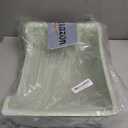 PODOO Steel Grids Rabbit Litter Box - Bunny Litter Pan Training Box, 15x11x4.7 inches, 1cm Holes Steel Mesh for Small Animals, Orange (Green)