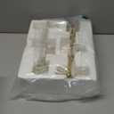 NIKKY HOME Gold Tulip Taper Candle Holders Set of 2, Vintage Elegant Flower Shaped Metal Candlestick for Table Centerpieces, Spring Wedding Decor and Dinner Party