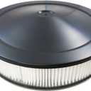 35 inch  Round Half Finned Black Aluminum Air Cleaner