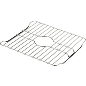 SunnyPoint 304 Stainless Steel Sink Protector Rack  Rust-Resistant Grid for Kitchen Sink Bottom, Scratch Prevention, Drainage Support, Fits Sinks 16.15" x 12.4", Center Drain Hole Required