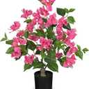 26.3 Large Fake Plants Artificial Flowers Bougainvillea Artificial Plants Trees Indoor Pots, Faux Plants Perfect for Home Decor, Living Room Table Decor, Bedroom Shelf Decor, Dining Room Decor