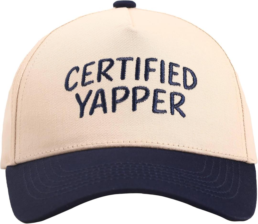 Classic Novelty Baseball Cap, Funny Design, Adjustable Fit, Casual Style (Blue)