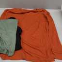 3 Pack Women's Maternity Nursing Tops, V Neck Breastfeeding Sweaters Long Sleeve Hidden Zipper Shirts (Medium, Black, Green, Brick Red)