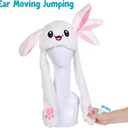 Bunny Hat, Ear Moving Jumping Funny Plush Cap for Cosplay Dress Up Party Holiday, Easter Rabbit Ear Flap Cap