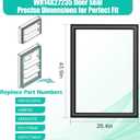 Upgraded WR14X27235 Refrigerator Door Gasket Compatible with GE Refrigerator Seal Fridge Door Seal for Hotpoint Fridge Gasket Seal Replacement Parts for GIE18CTHHRBB, GIE18GSHDRSS, GIE18GTHGRB
