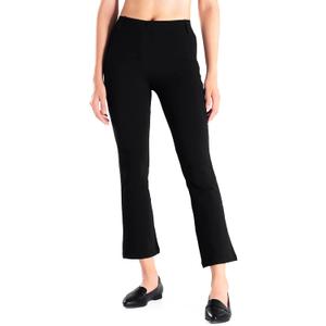Yogipace Women's Kick Flare Cropped Yoga Dress Pants for Work,23",Black,XXL