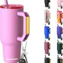 Frost Buddy Thicc Buddy - 40 oz Stainless Steel Vacuum Insulated Tumbler with Lid and Straw for Water - Travel Mug Cupholder Friendly - Gifts for Women Men Him Her