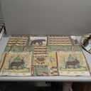 Moose Bear Quilt Set Full/Queen Size Rustic Cabin Bedding Set Reversible Quilts Home Lodge Bedspread Coverlet Wildlife Bears Pine Tree Bedding Woodland Plaid Patchwork Quilted Bed Spread Country Decor