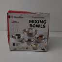 Finedine Polished Mirror Finish Nesting 6 Piece Stainless Steel Mixing Bowl Set
