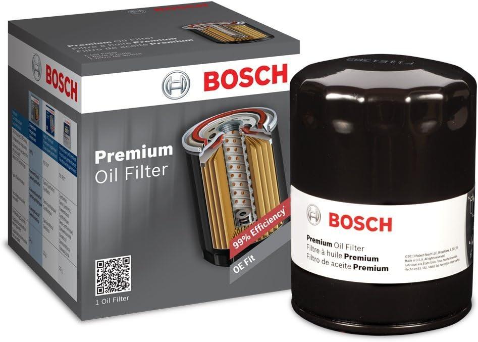 BOSCH 3332 Premium Oil Filter With FILTECH Filtration Technology - Compatible With Select Cadillac; Chevrolet Camaro, Impala, Silverado, Suburban, Tahoe, Trailblazer; GMC Sierra, Yukon; Pontiac + More