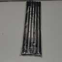 6 Pack Small Tension Rod 18 to 28 Inch Black Tension Curtain Rod Adjustable Spring Curtain Rods No Drilling Expandable Pressure Short Curtain Rods for Windows,Closets,Doorway,Kitchen