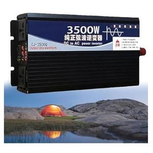 FLJDLSGS 3500W 5000W Pure Sine Wave Power Inverter 12V 72V DC to 110V AC Voltage Converter with LCD Display, for Home/RV/Truck/Car/Camping/Solar (3500W,72V)
