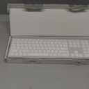 Wireless Keyboard and Mouse Combo - Full Size Slim Thin Wireless Keyboard Mouse with Numeric Keypad 2.4G Stable Connection Adjustable DPI (White & Silver)