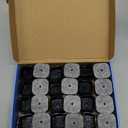 24 Pcs Chair Leg Floor Protectors Square,Black Silicone Felt Furniture Leg Pads Caps Covers for Hardwood Floors(Fit:1-1/16" to 1-5/8")