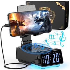 Valentines Day Gifts for Him Men, Cell Phone Stand with Wireless Bluetooth Speaker, Birthday Gifts for Women Mom Wife, Unique Mens Gifts for Dad Husband Boyfriend, Cool Gadgets for Men (X-Large, New upgraded model)