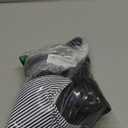 Womens Tankini Swimsuits with Shorts - Two Piece Tummy Control Bathing Suits Top with Two Pockets Swim Bottom (XX-Large, Black Striped)