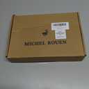 Rouen Polo Shirts for Men Dry Fit Performance Heather Stripe Golf Polo Moisture Wicking Lightweight Breathable Golf Shirts (Pink, XXL)