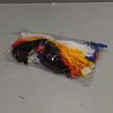 50yards Multi-Colors Colorful 5mm Wave Bending Fringe Trim Ribbon for Clothes Dress Sewing Flower Making Home Party Wedding Decoration Lace Ribbon Craft Supply, 1800"L x 0.2"W