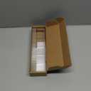 9.5 Large Acrylic Straw Holder for Cabinet Door - Reusable Tumbler Straw Organizer Storage, Small Kitchen Accessories Container, Ultra Sticky Cupboard Door Mounted (Transparent)