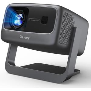 [4500 ANSI/Built in Apps/65W Audio] Outdoor 4K-Projector with WiFi and Bluetooth 5.4, Auto Focus Smart Projector Support DoIby Audio, Upgrade GO2 Short Throw Projector with 360°Stand